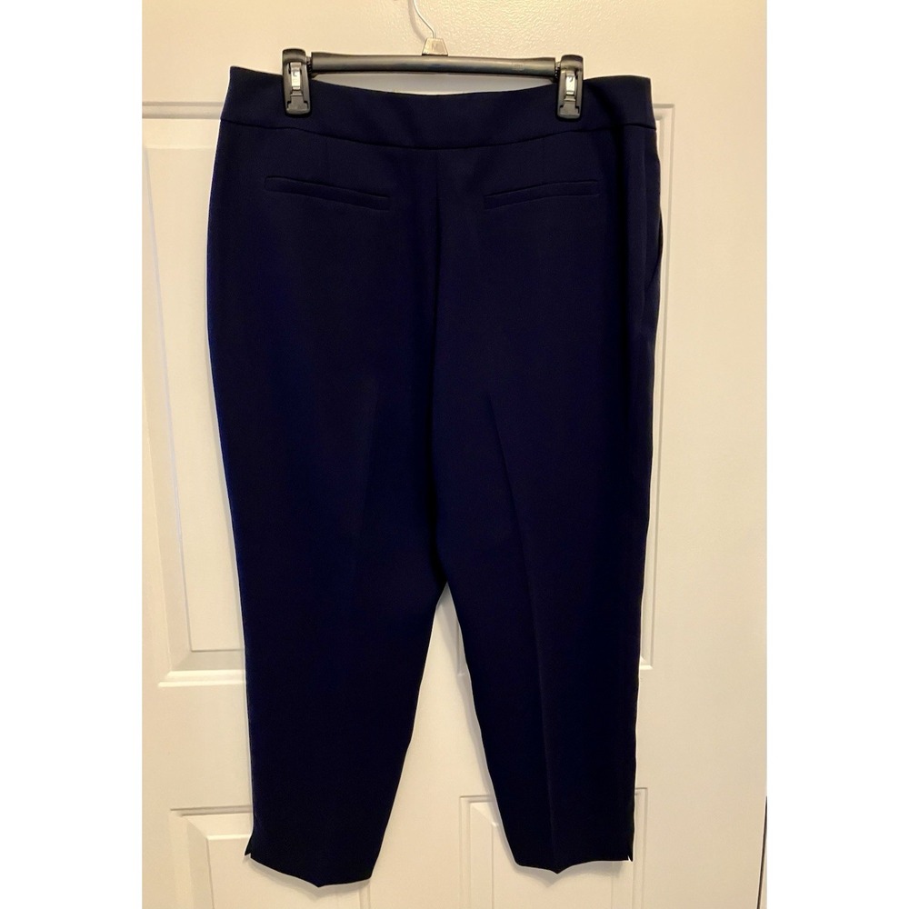 J. Crew Straight Leg High‎ Rise Navy Dress Pants Size 12 Women’s - Picture 4 of 6